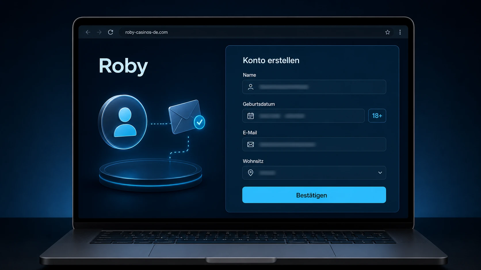 Roby Casino Konto erstellen